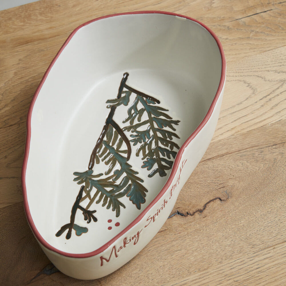 MAKING SPIRITS BRIGHT SERVING DISH