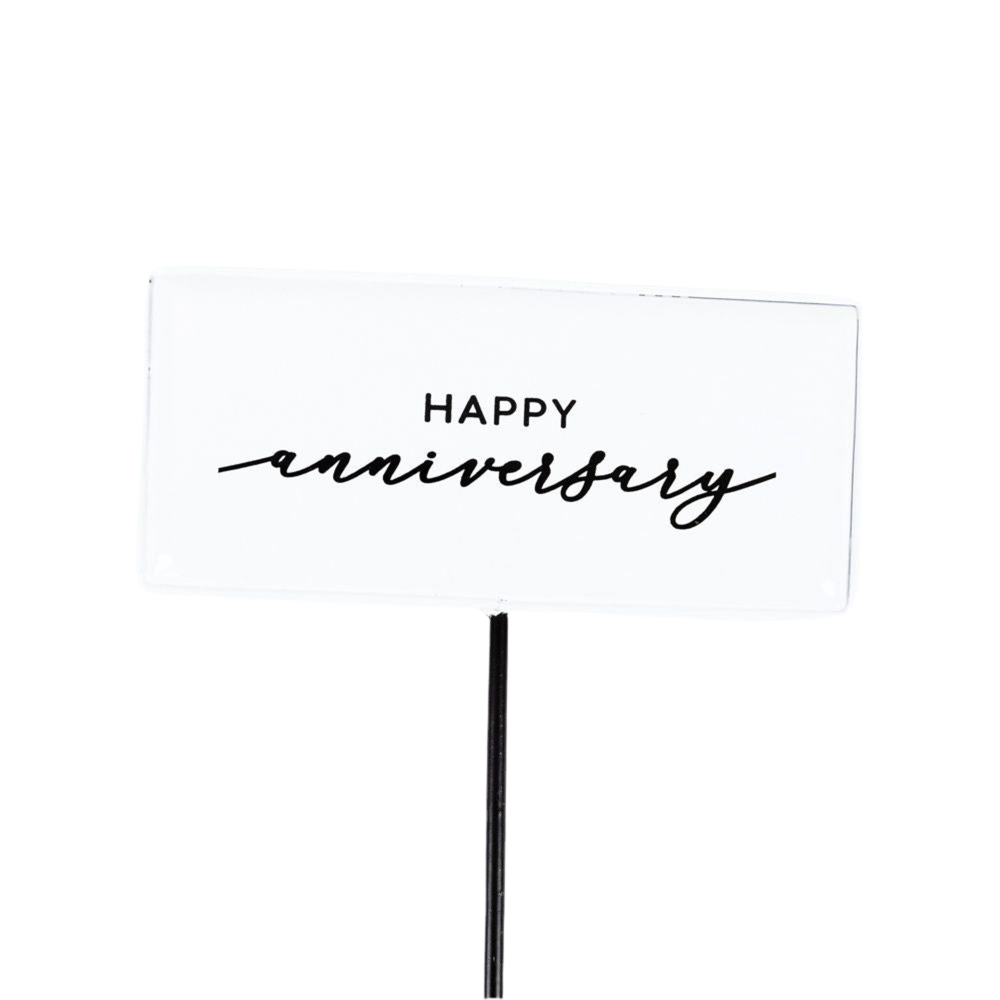 HAPPY ANNIVERSARY FLORAL PICK