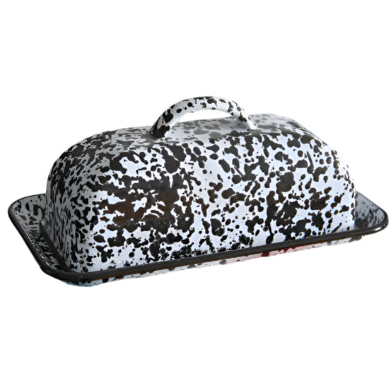 SPLATTERED BUTTER DISH