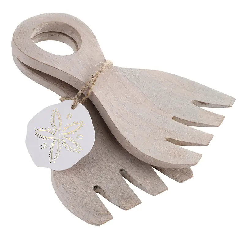 MANGO WOOD SALAD SERVERS