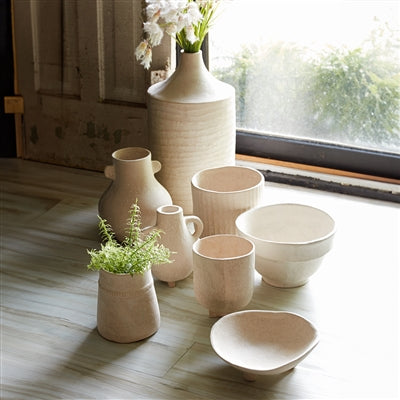 RECYCLED PAPER + CHALK VASE