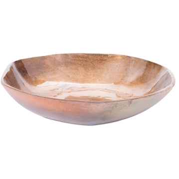 COPPER BRUSHED DECORATIVE BOWL
