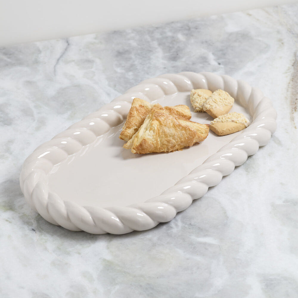 TWISTED CERAMIC TRAY