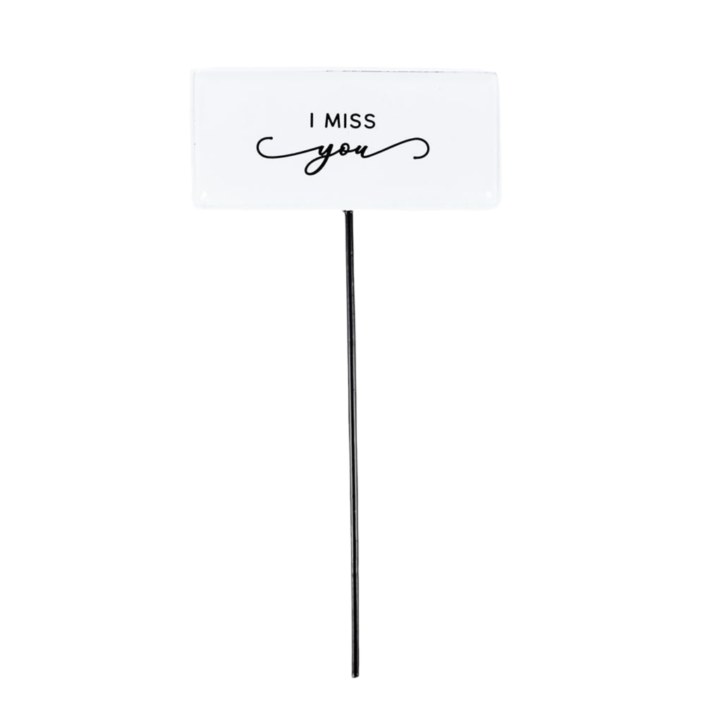 I MISS YOU FLORAL PICK