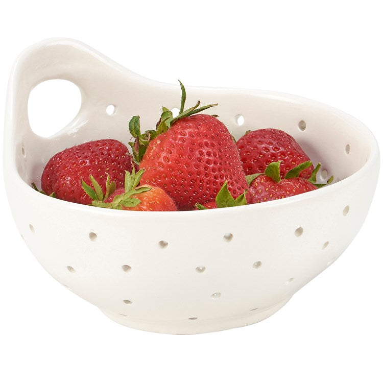 STONEWARE BERRY BOWL