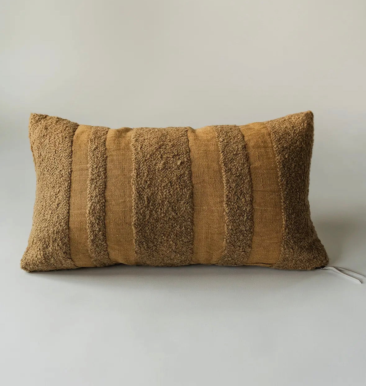STRIPED BOUCLE PILLOW