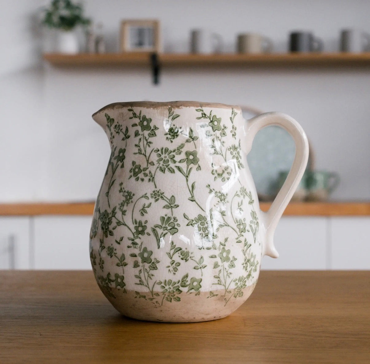 FLORAL PITCHER