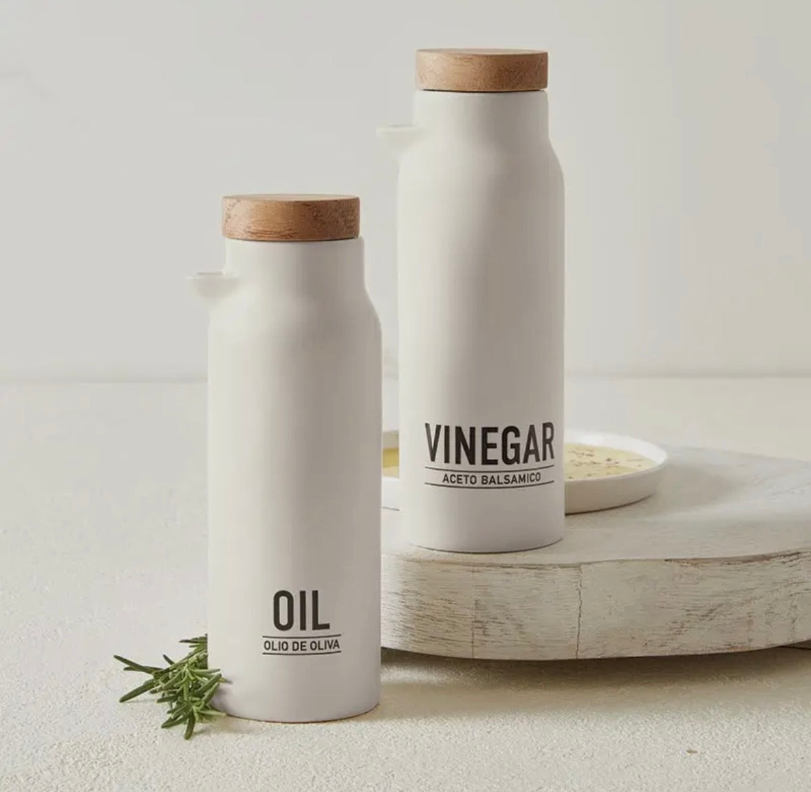 OIL + VINEGAR BOTTLES