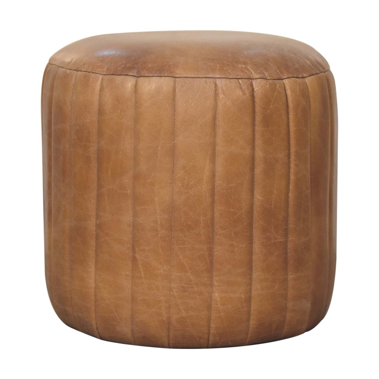 BUFFALO LEATHER FOOT STOOL