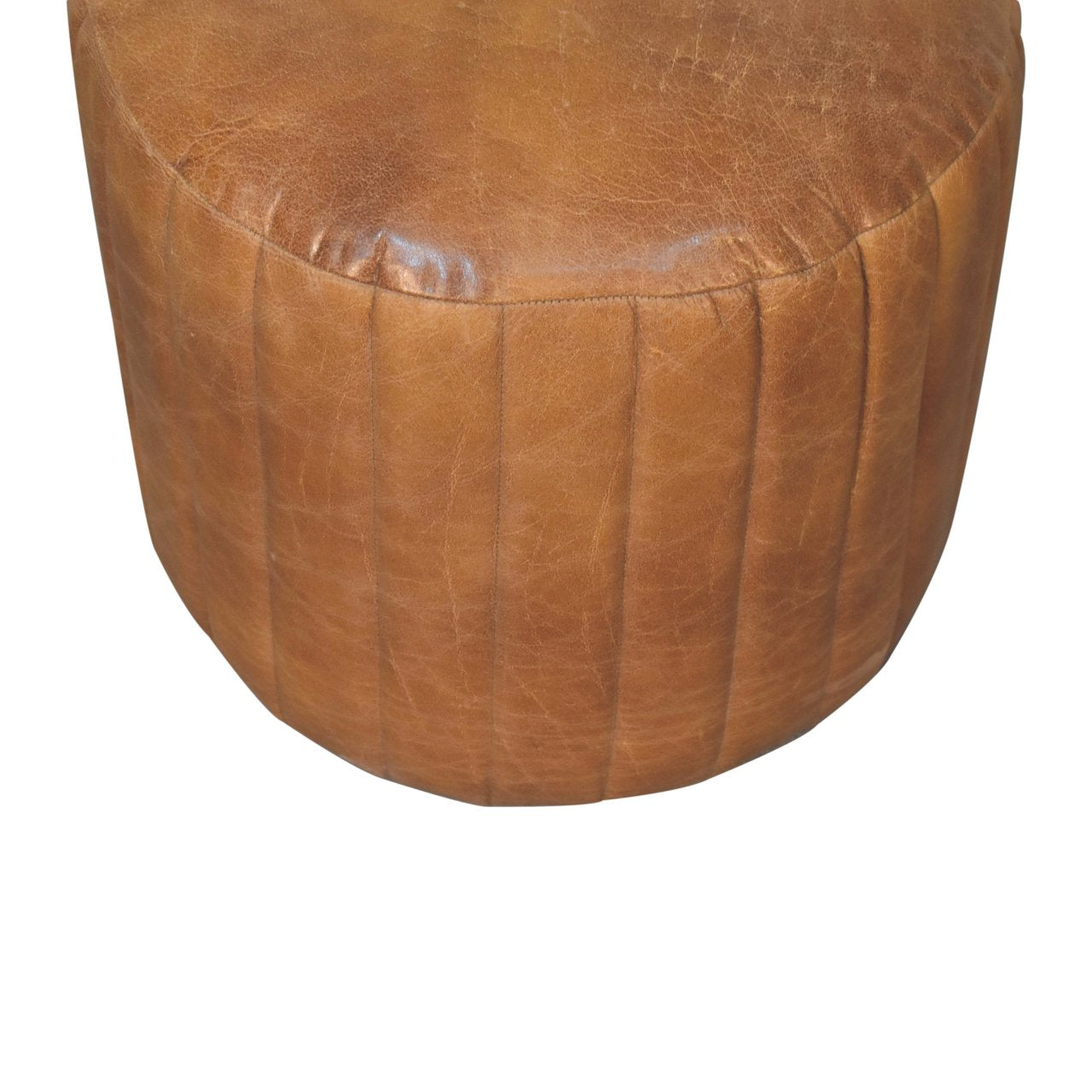 BUFFALO LEATHER FOOT STOOL