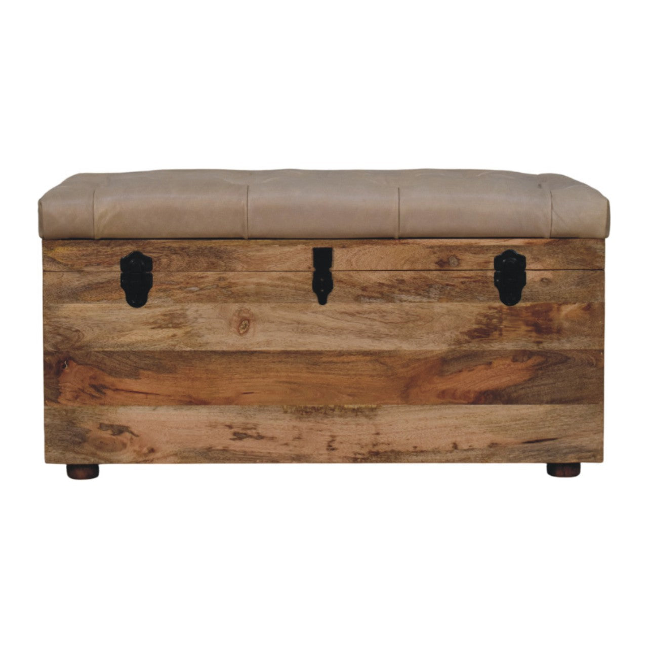 WOODEN STORAGE TRUNK
