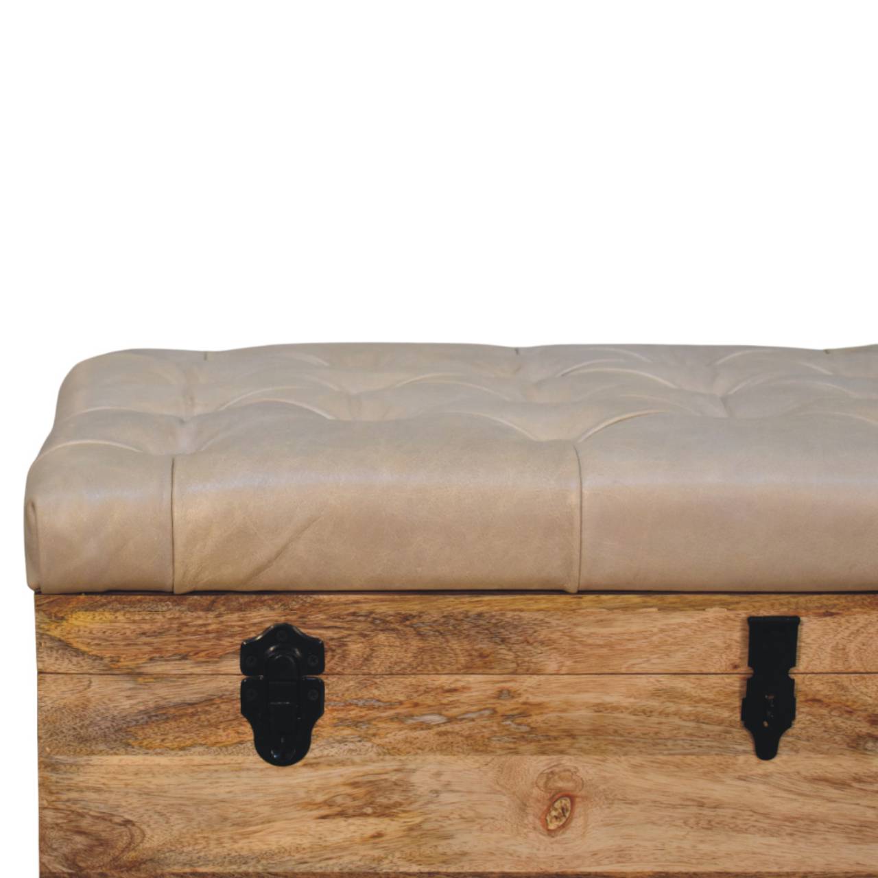 WOODEN STORAGE TRUNK