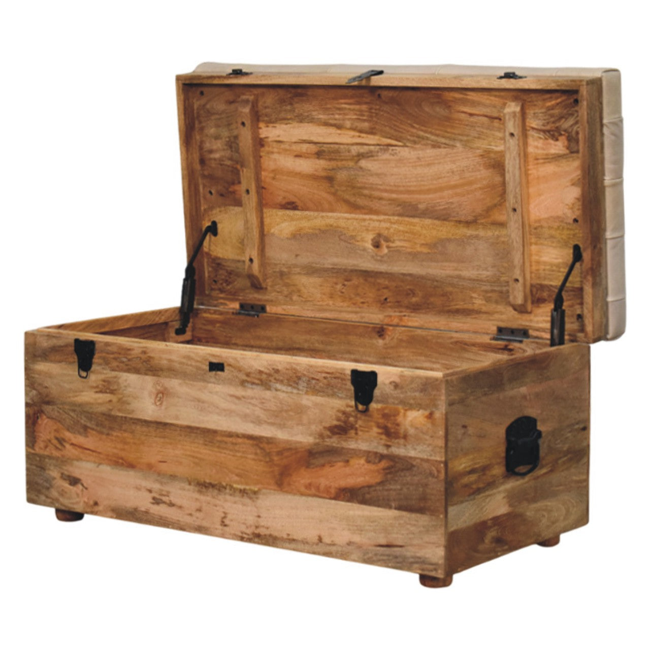 WOODEN STORAGE TRUNK