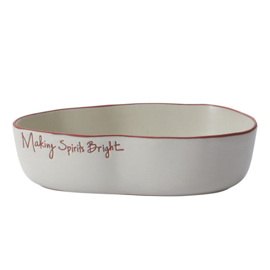 MAKING SPIRITS BRIGHT SERVING DISH
