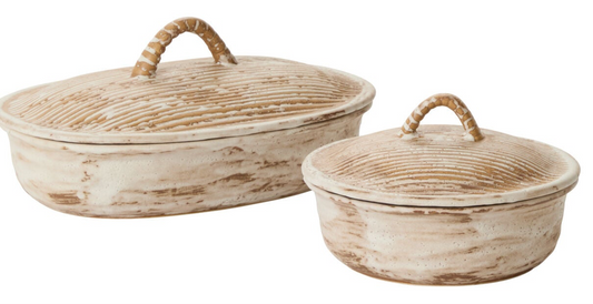 RUSTIC LIDDED DISH