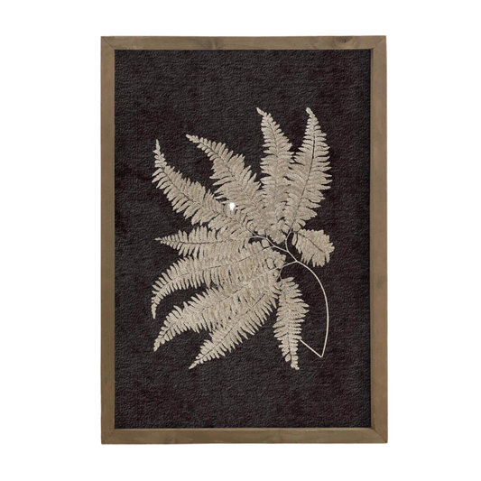 FRAMED FERN CANVAS WALL ART