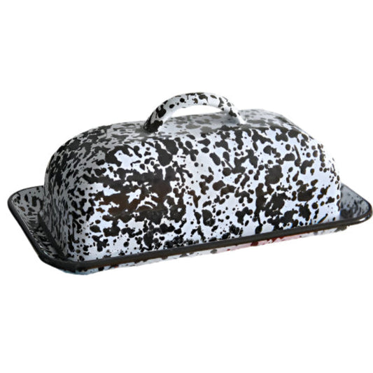 SPLATTERED BUTTER DISH