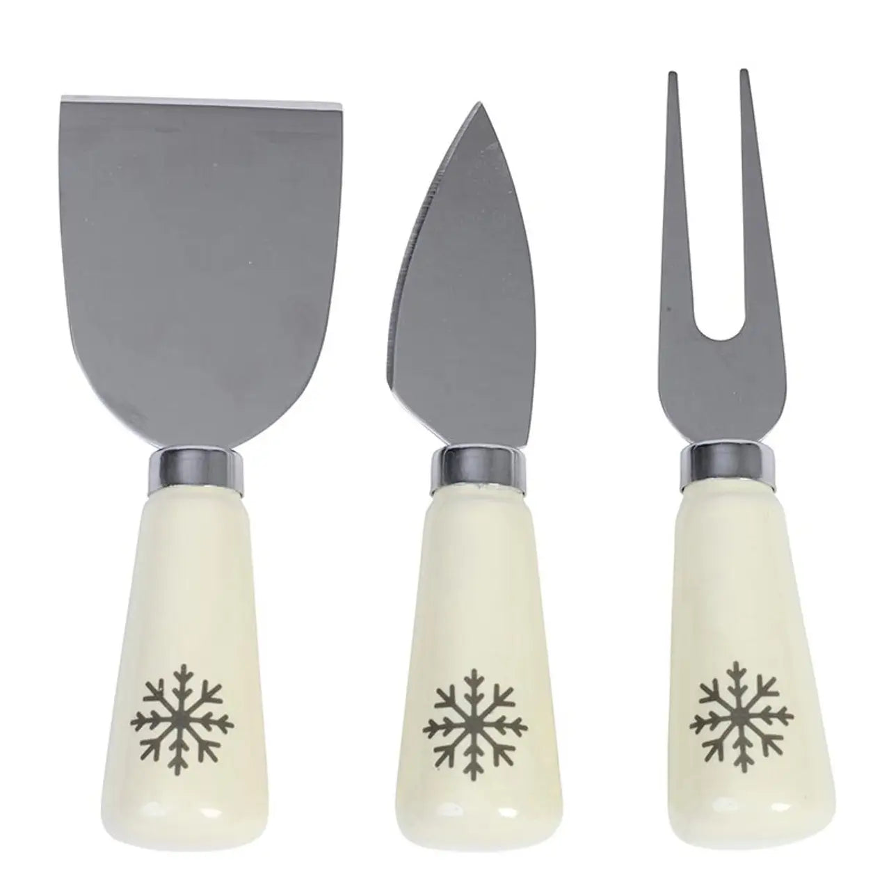 SNOWFLAKE CHEESE KNIVES BOOK BOX
