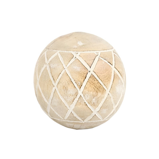 DECORATIVE MANGO WOOD BALL
