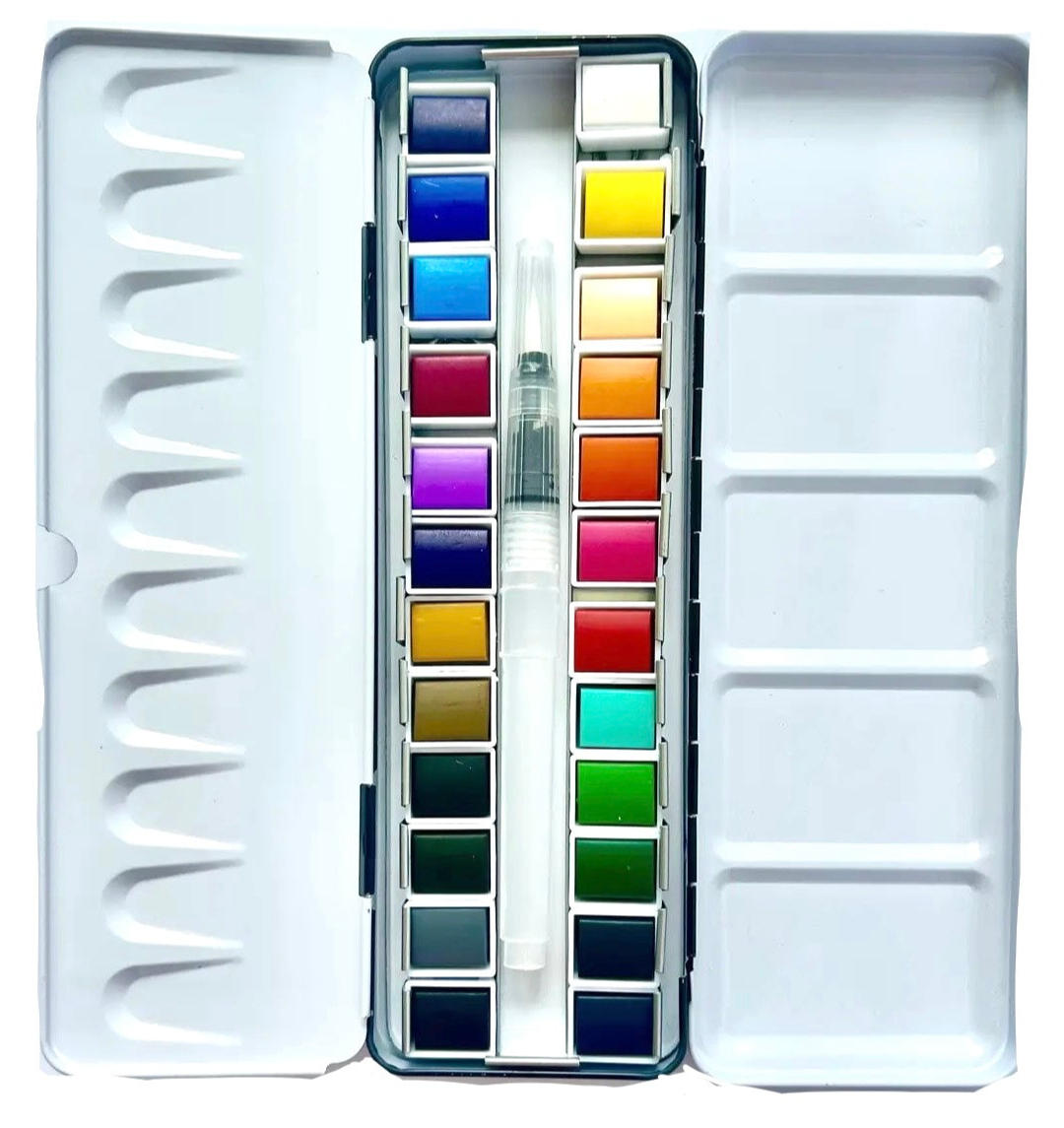 WATERCOLOR PAINT/BRUSH SET