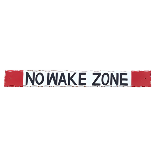 NO WAKE ZONE SIGN