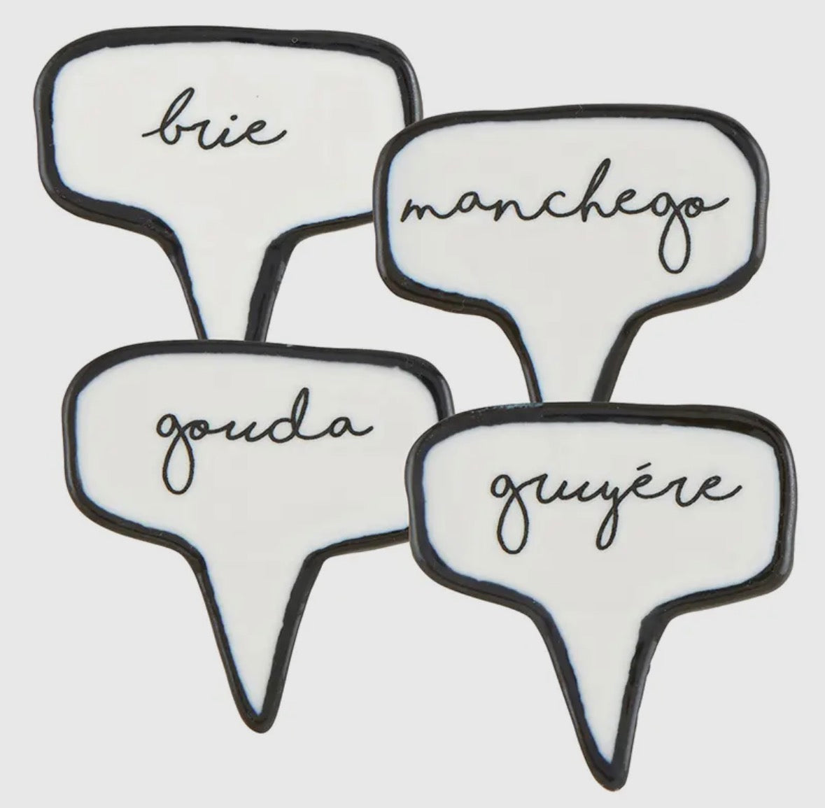 CERAMIC CHARCUTERIE CHEESE MARKERS
