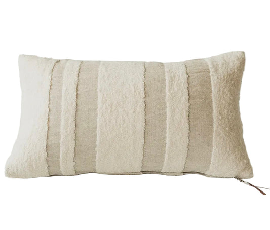 STRIPED BOUCLE PILLOW