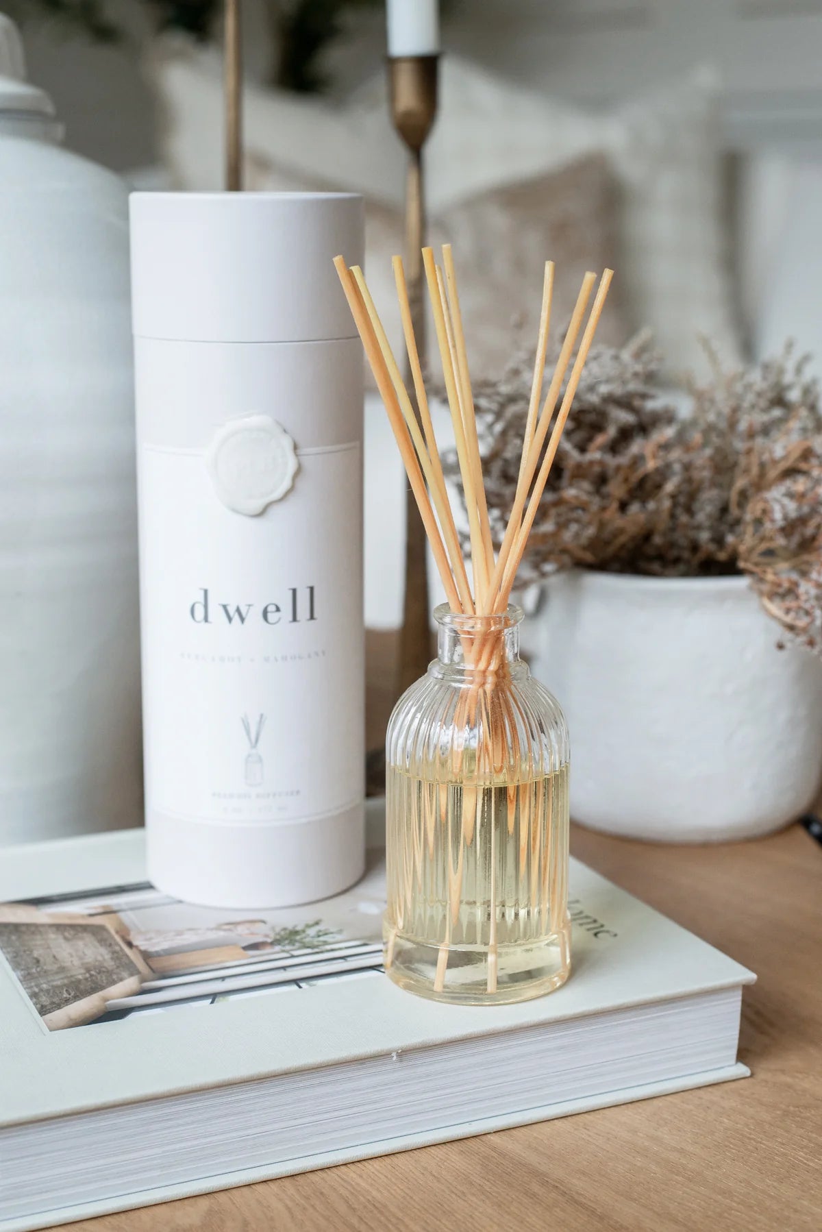 BERGAMOT + MAHOGANY REED DIFFUSER