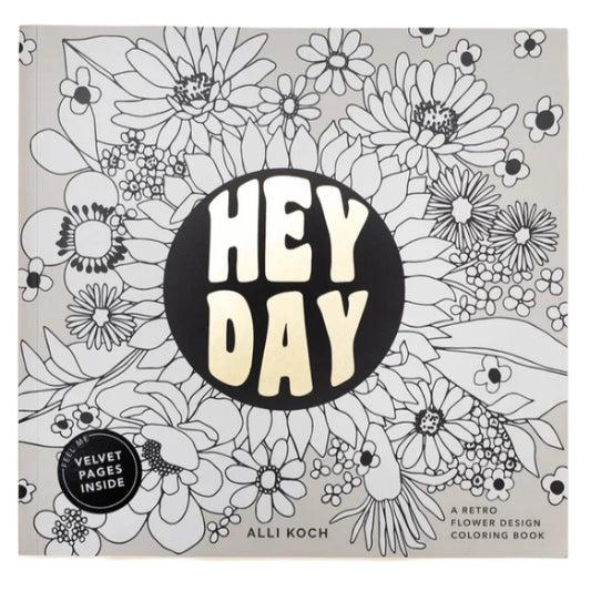 RETRO FLOWER COLORING BOOK