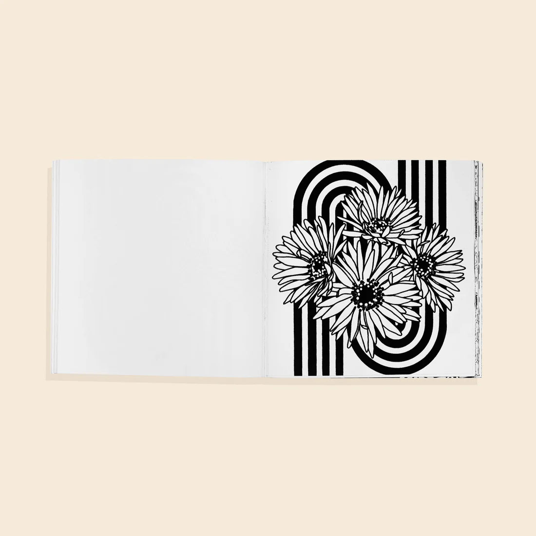 RETRO FLOWER COLORING BOOK