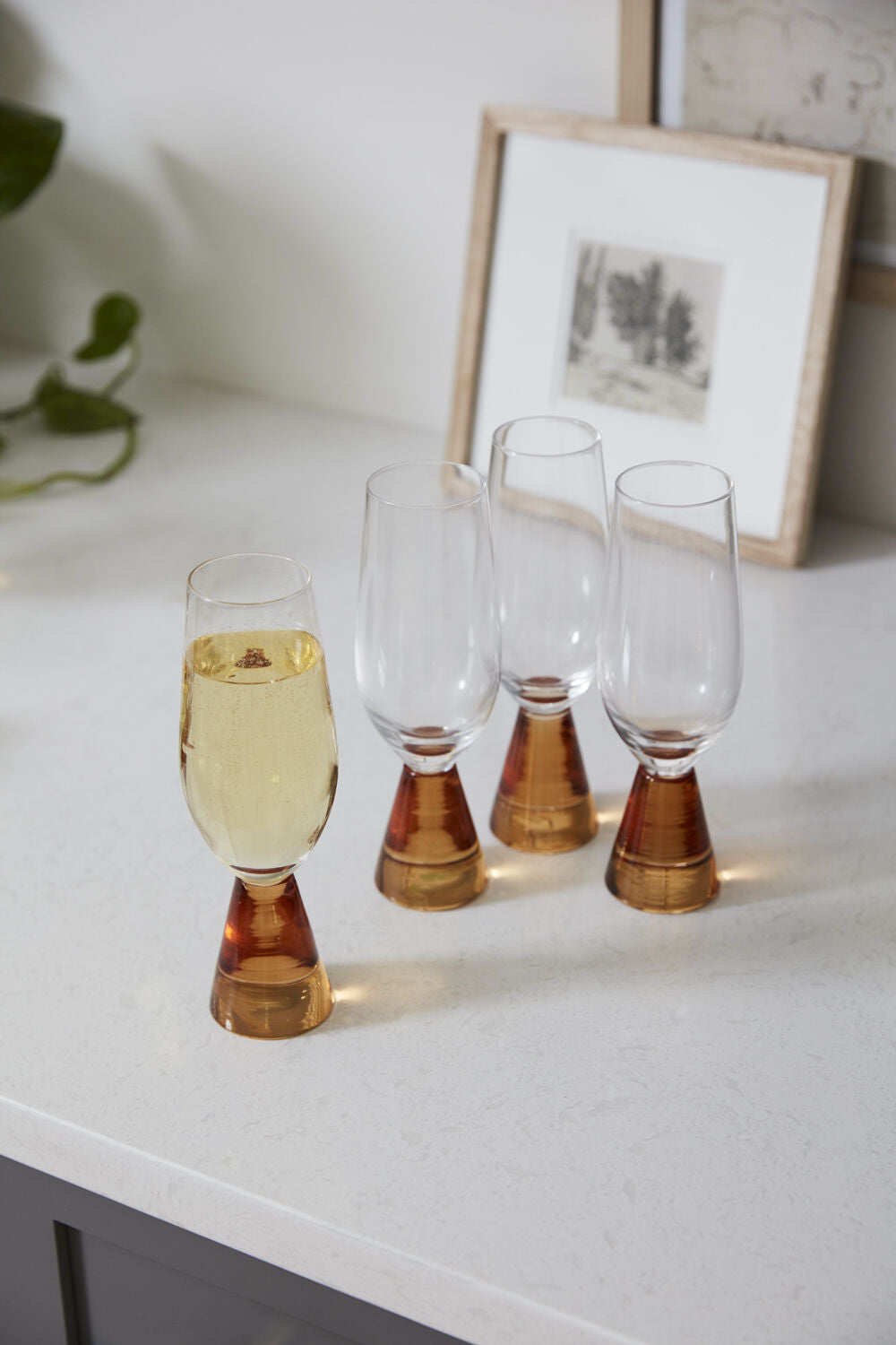 AMBER DRINKWARE COLLECTION (SET OF 4)