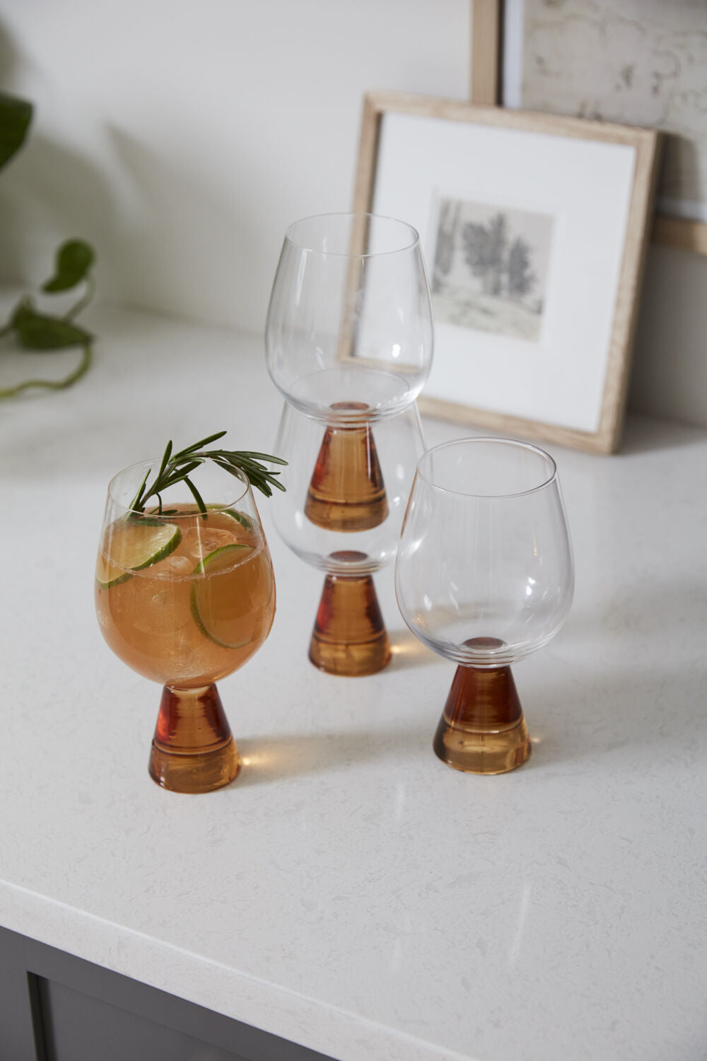 AMBER DRINKWARE COLLECTION (SET OF 4)