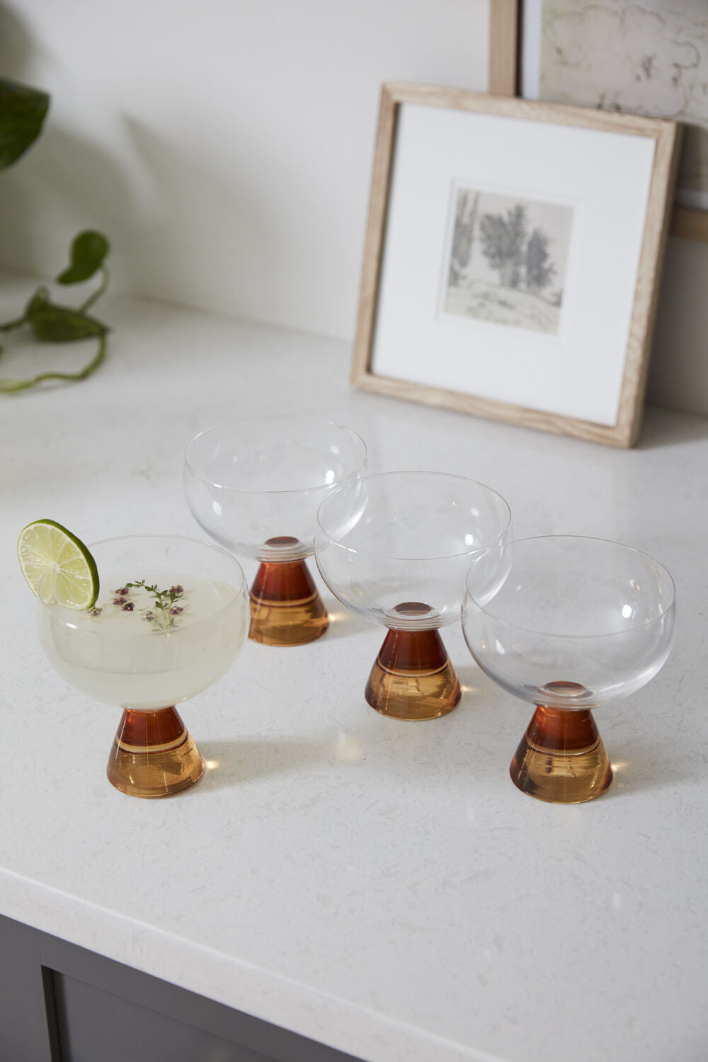 AMBER DRINKWARE COLLECTION (SET OF 4)