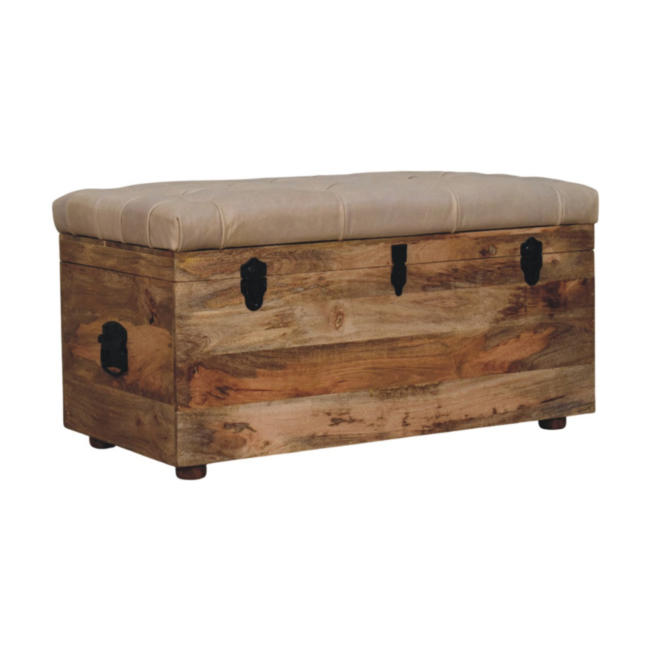 WOODEN STORAGE TRUNK