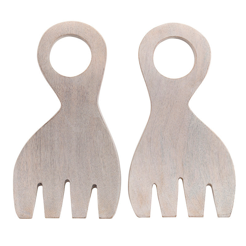 MANGO WOOD SALAD SERVERS