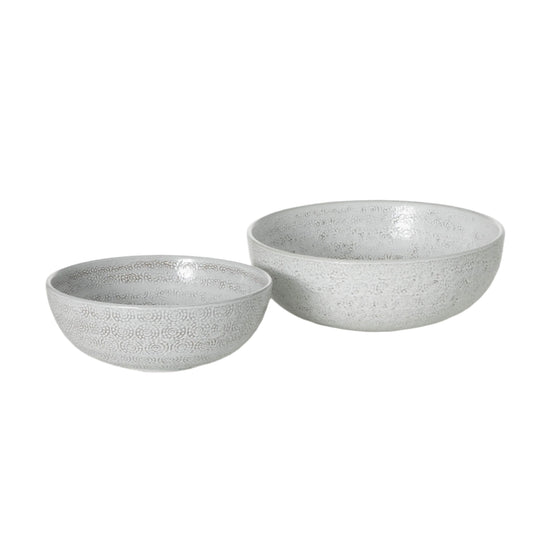 TEXTURED SPIRAL BOWL SET