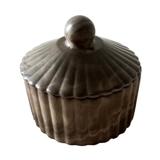 STONE FLUTED PINCH BOWL