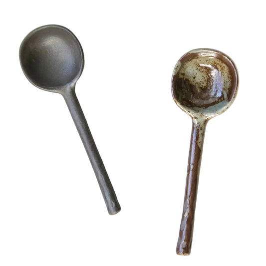DARK CERAMIC TEA SPOONS