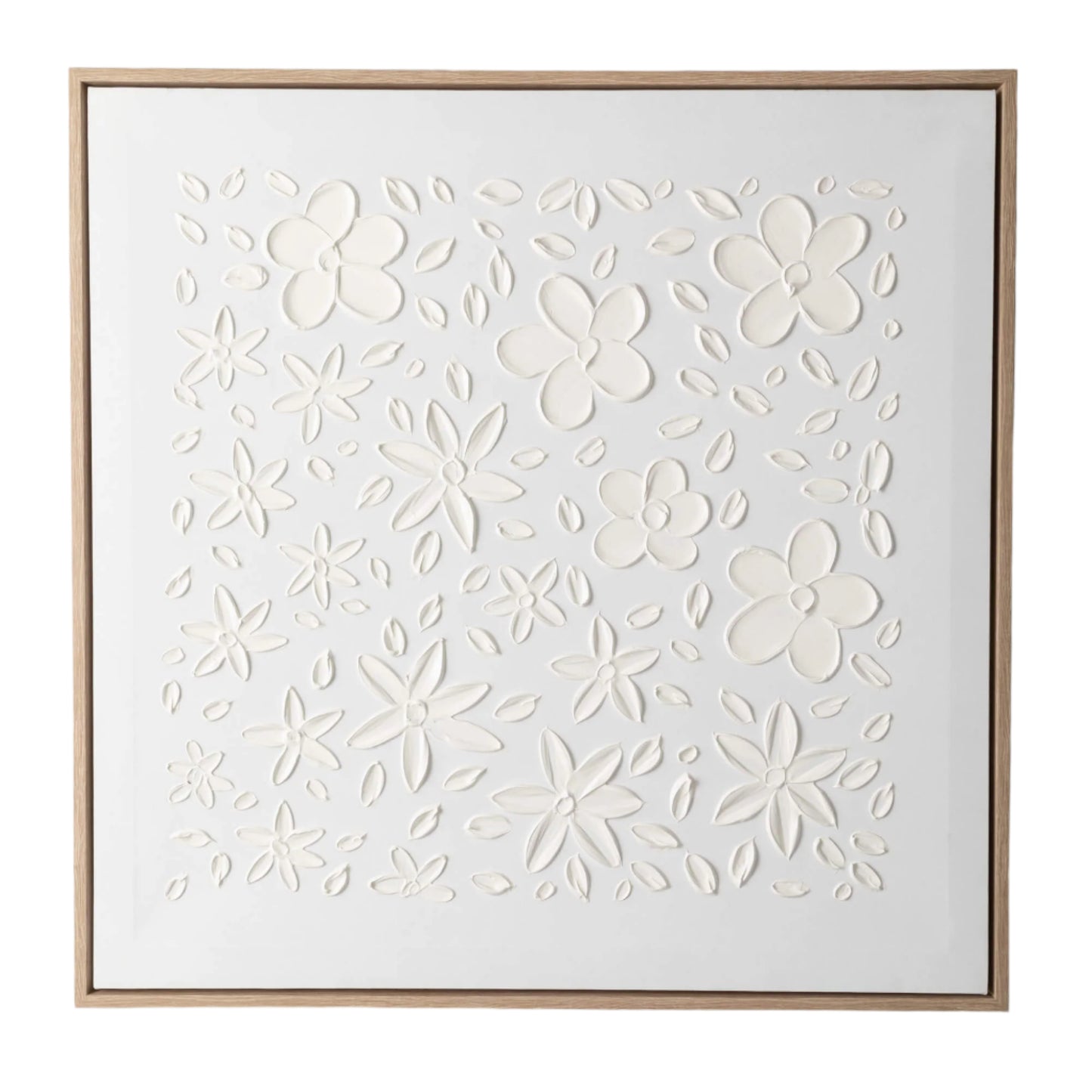 EMBOSSED PETAL WALL ART