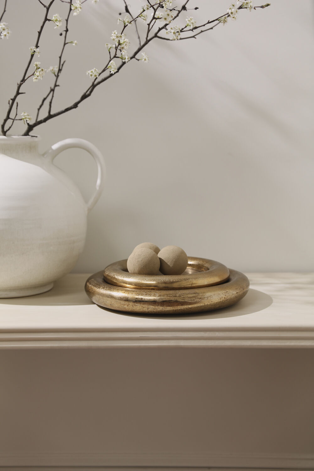 AGED BRASS TRAY